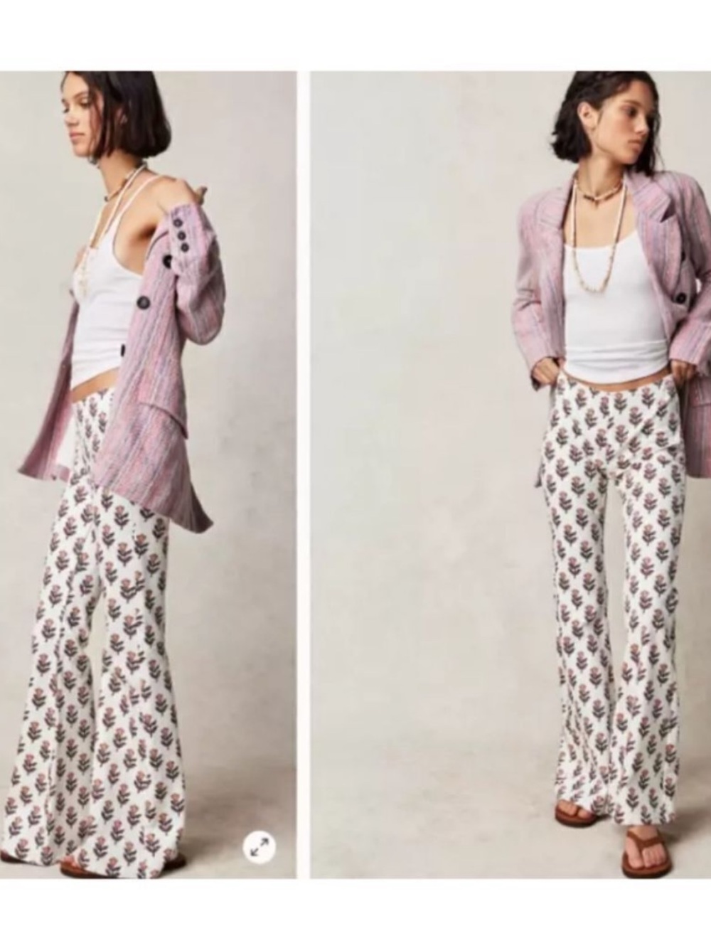 WE THE FREE Penny Pull On Printed Flare Terracotta Tulip 26
